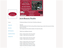 Tablet Screenshot of jojobeautystudio.com